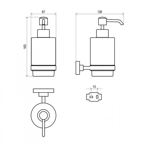 Дозатор для мыла Ravak Chrome CR 231 (X07P223)