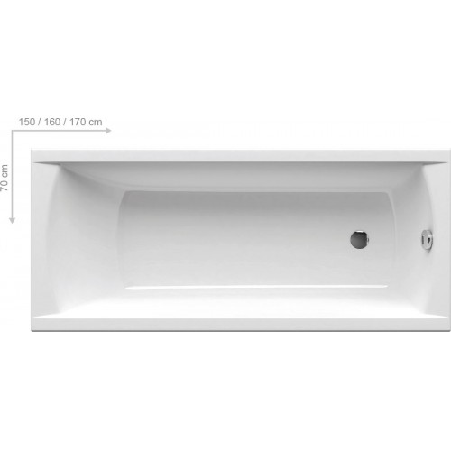 Ванна акриловая Ravak Classic 170x70 (C541000000)