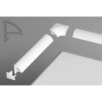 Декор-планка для поддона Ravak 6мм/ 2 м белая XB442000001