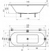 Ванна акриловая Ravak City 180x80 snowwhite C920000000
