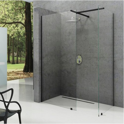 Душевая стенка Ravak Walk-In Wall-160 чёрный, Transp.GW9WS0300Z1