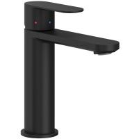 Смеситель для умывальника Ravak Chrome CR II 014.21BL BeCool 175 мм чёрный X070460