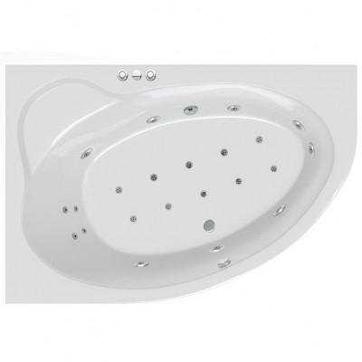 Гідромасажна ванна Ravak Asymmetric II 170х110 L Relax Ultra, хром