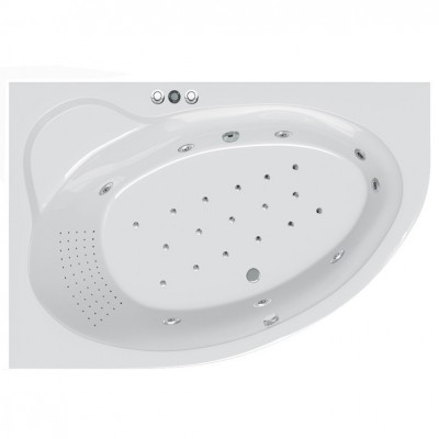 Гідромасажна ванна Ravak Asymmetric II 170х110 L Thai Spa Pro, хром
