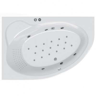 Гідромасажна ванна Ravak Asymmetric II 170х110 L Thai Spa Ultra, хром