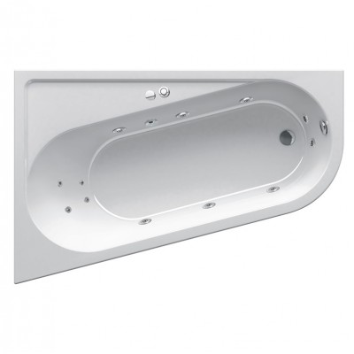 Гидромассажная ванна Ravak Chrome L 160x105 Relax Base, хром