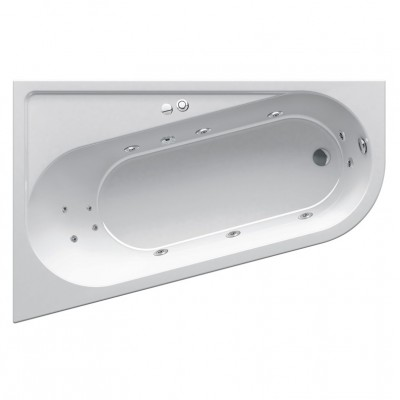 Гидромассажная ванна Ravak Chrome L 170x105 Relax Base, хром