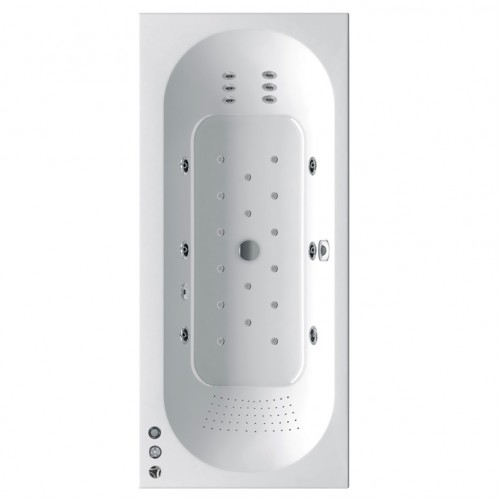 Гидромассажная ванна Ravak City Slim 180х80 Duo Ultra Plus, хром