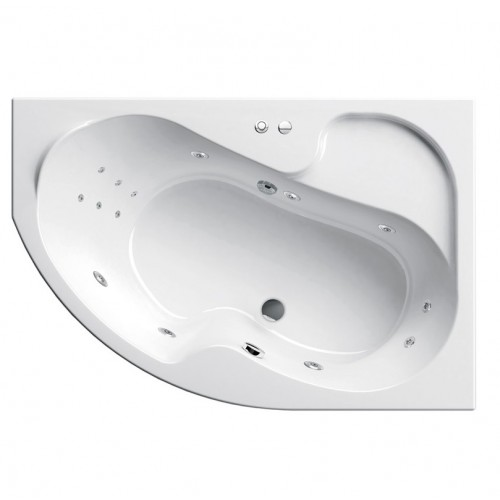 Гідромасажна ванна Ravak Rosa I 140х105 R Power Base, хром Гідромасажна ванна Ravak Rosa I 140х105 R Power Base, хром
