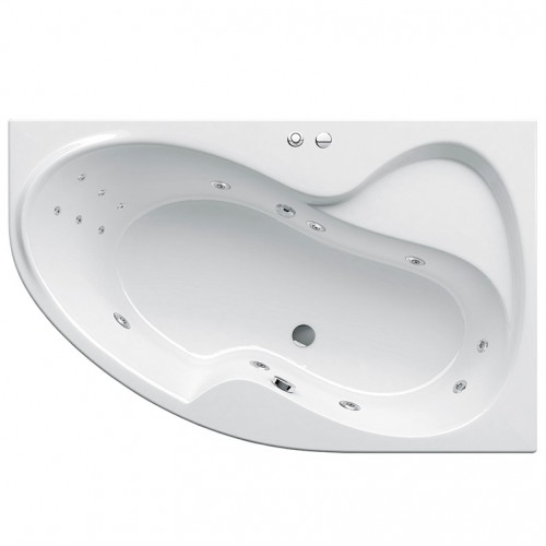 Гидромассажная ванна Ravak Rosa II 160х105 R Power Base, хром