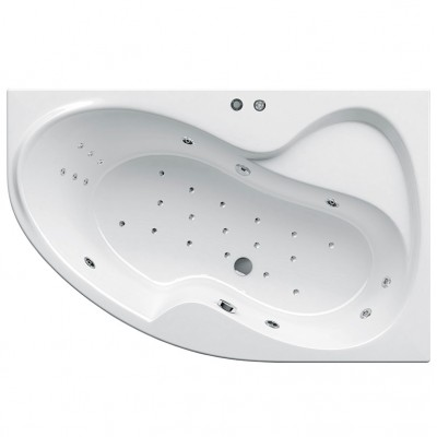 Гидромассажная ванна Ravak Rosa II 170х105 R Power Ultra, хром
