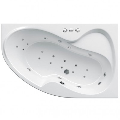 Гидромассажная ванна Ravak Rosa II 160х105 R Relax Ultra, хром