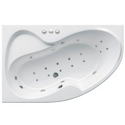 Гидромассажная ванна Ravak Rosa II 170х105 L Relax Ultra, хром