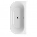 Ванна акриловая Ravak Ypsilon Wall 178x86, отдельностоящая, крышка перелива и слива: черный (XC00100035)