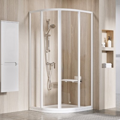 Душевой уголок Ravak Supernova SKCP4 80*195, белый, Transparent (3114O102Z1)