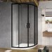 Душевой уголок Ravak Blix Slim BLSCP4-90, чёрный Transparent X3BM70300Z1