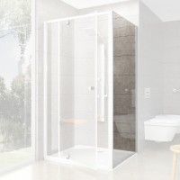 Неподвижная стенка (часть кабины) Ravak Pivot PPS 100, белая, Transp.(90GA0100Z1)