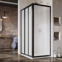 Неподвижная стенка (часть кабины) Ravak Supernova APSS 75*198, чёрная, Pearl 940303R211