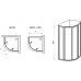 Душевой уголок Ravak Supernova SKCP4 90*195, чёрный, Grape (3117O302ZG)