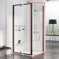 Неподвижная стенка (часть кабины) Ravak Pivot PPS 80, чёрный, Transp.90G40300Z1