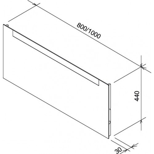 Дзеркало Ravak Clear 100 см (X000000766)