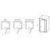 Душові двері Ravak Nexty NDOP2-110, чорні Transparent 03OD0300Z1