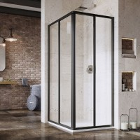 Элемент душевой кабины Ravak Supernova SRV2-S 90*195, чёрный, Transparent 14V703O2Z1