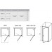 Душевая дверь Ravak Pivot PDOP1 90, белый/хром, Transp.(03G70100Z1)
