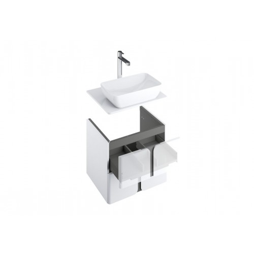 Тумба Ravak SD Balance 600 білий/графіт X000001367 (без умивальника)