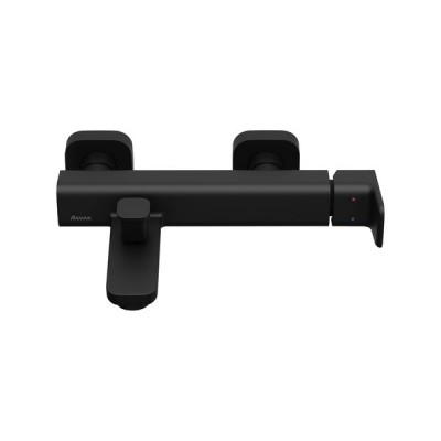 Змішувач Ravak 10° Free black TD F 022.20/150 для ванни X070152