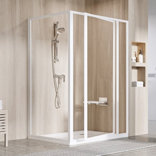 Душові двері Ravak Supernova SDOP 90*195, біла, Transparent (03V701O2Z1)