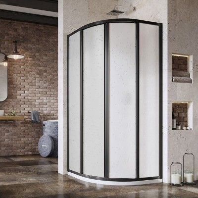 Душевой уголок Ravak Supernova SKCP4 80*195, чёрный, Pearl (3114O30211)