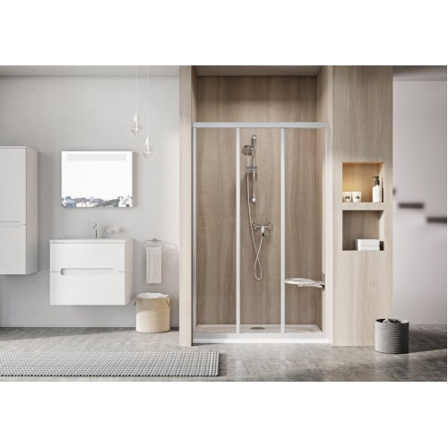 Душевая дверь Ravak Supernova ASDP3 110*198, чёрная, Pearl 00VD03R211