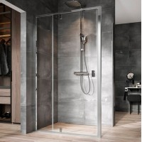 Неподвижная стенка (часть кабины) Ravak Nexty NPSS 80, полир. алюм., Transparent 90O40C00Z1