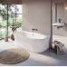 Ванна акриловая Ravak Ypsilon Wall 178x86, отдельностоящая, крышка перелива и слива: черный (XC00100035)