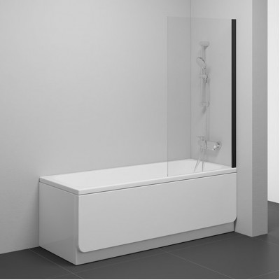 Шторка для ванны Ravak Nexty NVS1 80, чёрный Transparent 7O840300Z1