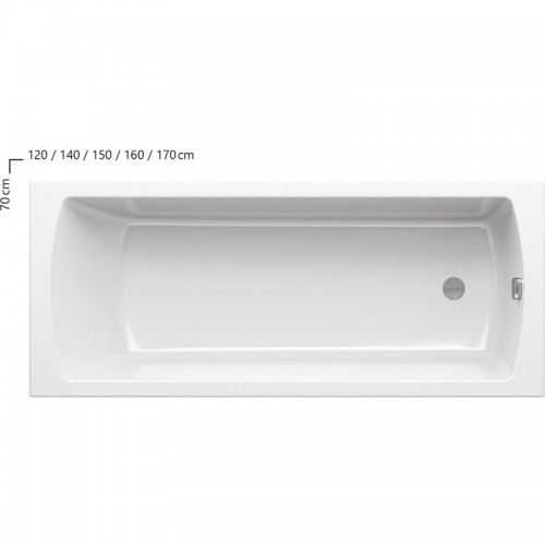 Ванна акриловая Ravak Classic II 140x70 CC21000000