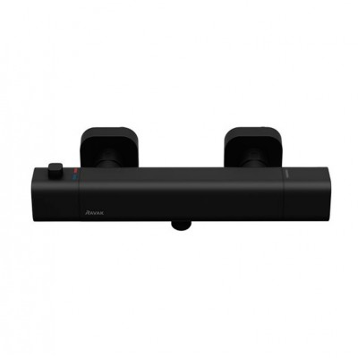 Смеситель Ravak 10° Free black TD F 033.20/150 для душа, термостат X070154