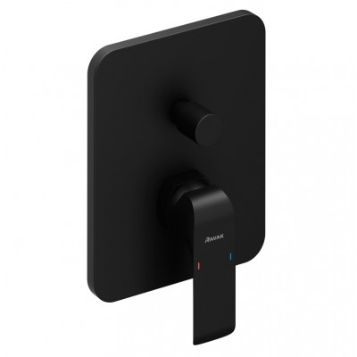 Смеситель скрытого монтажа Ravak Flat FL 065.20 для R-box, чёрный X070179