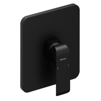 Смеситель скрытого монтажа Ravak Flat FL 066.20 для R-box, чёрный X070180