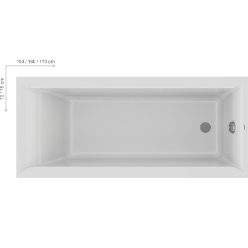 Ванна акриловая Ravak Favorit 160x70 XC00100122