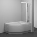 Шторка для ванны RAVAK VSK2 ROSA 170 L, белая, Transp.(76LB0100Z1)