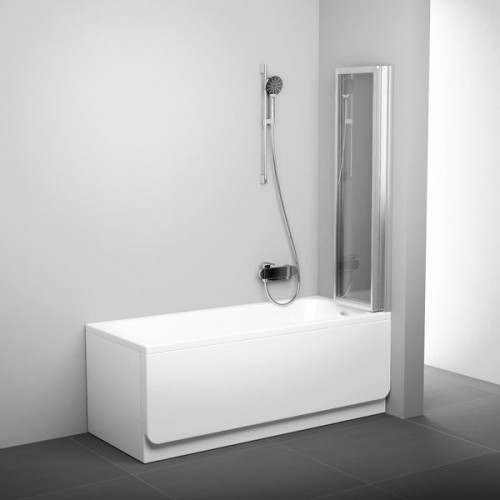 Шторка для ванни Ravak VS3 BeHappy 115, білий, Transp.(795S0100Z1)