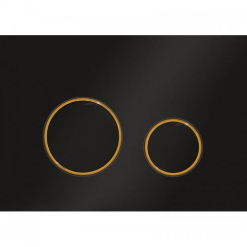 Кнопка смыва Ravak Circle чёрная-золото GPX2240109