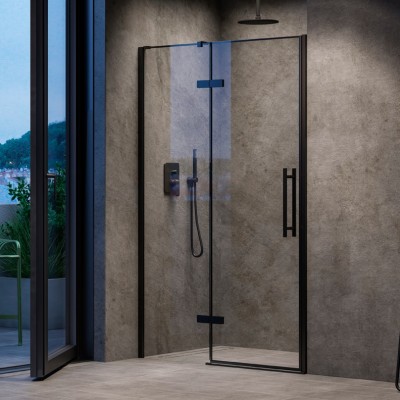 Душевая дверь Ravak Cool COSD2-100, чёрная Transparent X0VVAC300Z1