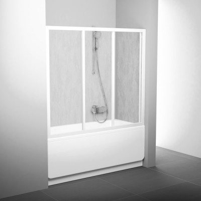 Шторка для ванни Ravak AVDP3-120, біла, RAIN (40VG010241)