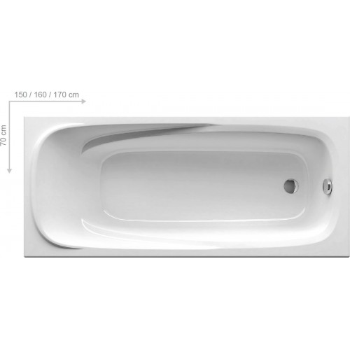 Ванна акриловая Ravak Vanda II 160x70 (CP11000000)