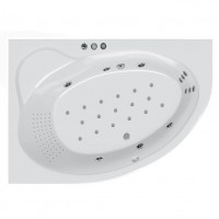 Гідромасажна ванна Ravak Asymmetric II 150х100 L Duo Ultra Plus, хром