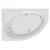 Гідромасажна ванна Ravak Asymmetric II 150х100 L Power Base, хром