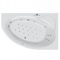 Гідромасажна ванна Ravak Asymmetric II 150х100 R Power Pro, хром